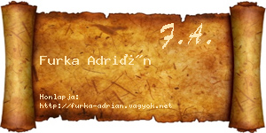 Furka Adrián névjegykártya